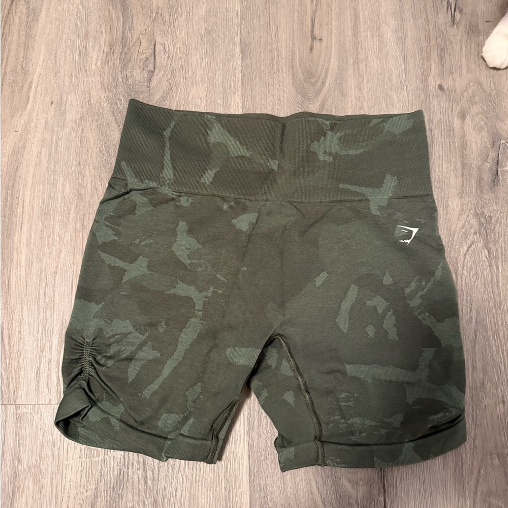 Women's Green Camouflage Shorts